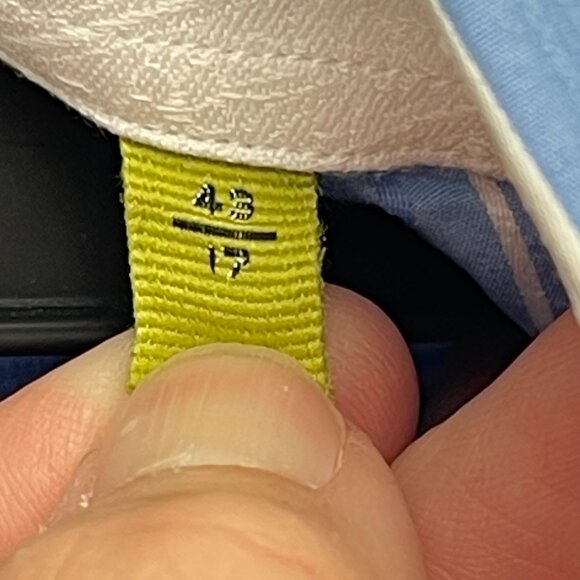 Robert Graham Dress Shirt Men 43/17 Blue Striped Long Sleeve Button Up - Picture 12 of 13